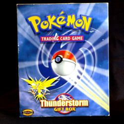 Pokemon Thunderstorm Gift Box Opened NEAR COMPLETE W/ 3 Boosters + SEALED Deck 742818062237 - Image 1