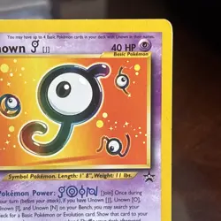 Unown J 38/53 Wotc Promo (Black Star) Spell of the Unown: Entei Movie Pokemon LP - Image 4