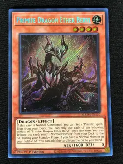 Yugioh Primite Dragon Ether Beryl BLMM-EN130 1st Secret (NM) - Image 1