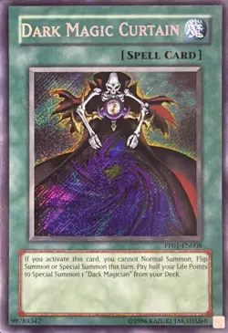 Dark Magic Curtain PP01-EN008 Unlimited Secret Rare MP - Image 1