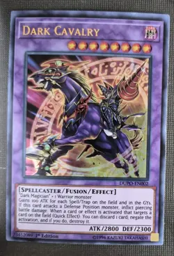 Yugioh Dark Cavalry DUPO-EN002 Ultra Rare 1st Ed NM - Image 1