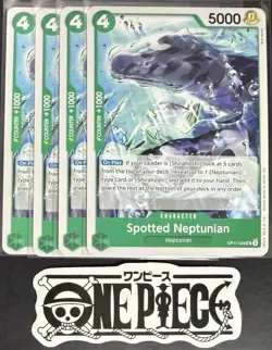 4 x One Piece OP11-036 UC Spotted Neptunian - ENG - Regular - Playset - TCG-NM/M - Image 1