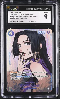 Boa Hancock OP01-078 Sp Ver. Kingdoms Of Intrigue One Piece Japanese CGC 9 Mint - Image 1