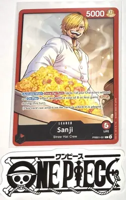 One Piece PRB01-001 L Sanji - English - Leader - TCG - NM/M - Image 1