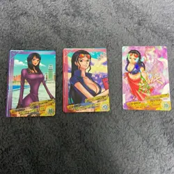 【U.S./DDP】ONE PIECE Card AR Carddass Nico Robin 3 Card Set - Image 1