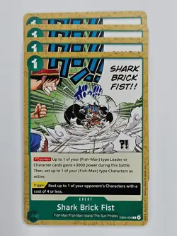 One Piece - 4x EB04-020 Shark Brick Fist - Common - Image 1