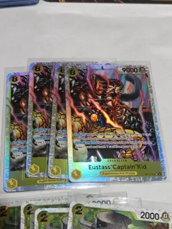 One Piece Yellow Deck Card Lot Luffy Sabo Kid Shirahoshi Playsets TCG All Foils - Image 3