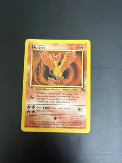 Moltres - 27/62 - Pokemon Fossil Unlimited Rare Card WOTC LP - Image 1