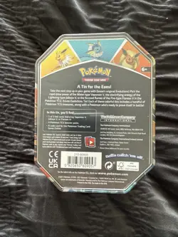 SEALED Pokemon Trading Card Game: Evolutions Tin - Vaporeon 820650809057 - Image 2