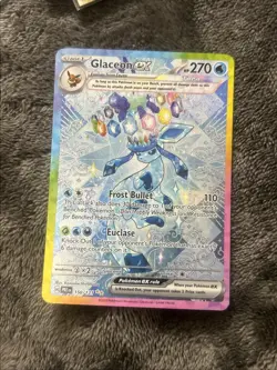 Prismatic Evolutions Glaceon ex SIR NM 150/131 Pokemon Card Holo - Image 1