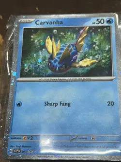 LOT OF (50) Carvanha 093 Sv: Scarlet & Violet Promo Cards Holo - Image 1