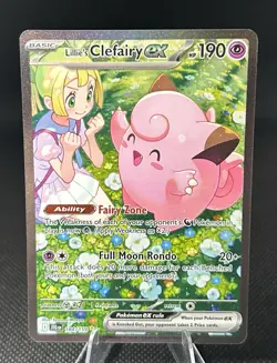 Pokemon TCG Lillie's Clefairy EX Journey Together Sir Card 184/159 NM Condition - Image 1