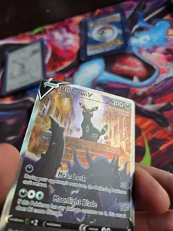 Pokemon Umbreon V Single Strike Full Art Ultra Rare 189/203 Evolving Skies Card - Image 3