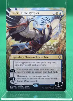 MTG Teferi, Time Raveler (Borderless) Bloomburrow Commander 0092 NM/M - Image 1