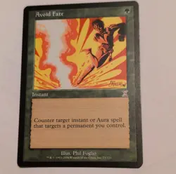 Magic: The Gathering Avoid Fate Instant Green Timeshifted Phil Foglio 2006 - Image 1