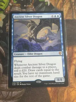 Magic: The Gathering Ancient Silver Dragon Mythic Creature Commander Legends 05… - Image 1