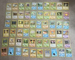 Pokemon 60 Random Cards Bulk Lot - Common Vintage, Moderately Played - Image 1