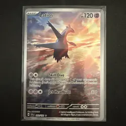 Pokemon TCG Latios 203/191 Sv08: Surging Sparks Illustration Rare Holo - Image 1