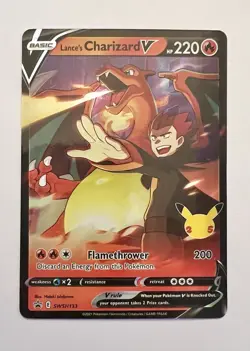 Lance's Charizard V SWSH133 Sword & Shield Promo NM Pokemon TCG - Image 1