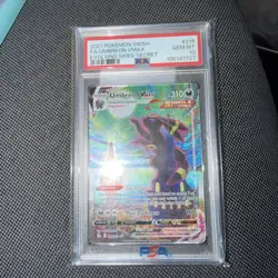 2021 POKEMON SWORD & SHIELD EVOLVING SKIES SECRET FULL ART/UMBREON VMAX PSA 10 - Image 1