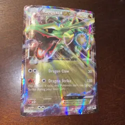 Free S&H 🚢 Pokemon XY Black Star Promo -Rayquaza EX- XY73 Damaged - Image 2