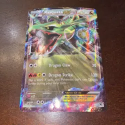 Free S&H 🚢 Pokemon XY Black Star Promo -Rayquaza EX- XY73 Damaged - Image 4