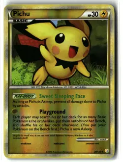 Pichu ⭐ 28/123 Reverse Holo Rare HeartGold & SoulSilver 2010 Pokemon MP - Image 1