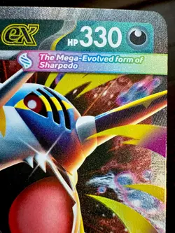 Pokemon TCG: 2025 Mega Sharpedo Ex 061/094-DOUBLE RARE HOLO-Phantasmal Flames - Image 2