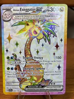 Pokemon TCG Alolan Exeggutor EX 225/191SV08 Surging Sparks Ultra Rare NM - Image 1