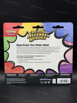 Pokemon Ascended Heroes 3 Pack Charmander Promo Tech Sticker Collection SEALED - Image 3