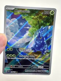 Pokemon TCG Heracross Illustration Rare Paldea Evolved 194/193 Near Mint - Image 1
