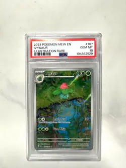Pokemon Ivysaur SV 151 Illustration Rare 167/165 PSA 10 GEM MT, 2023 TCG English - Image 1