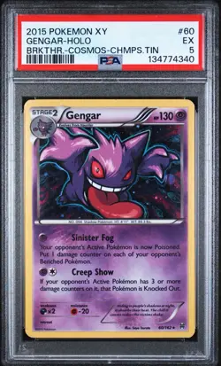 2015 POKEMON XY BREAKTHROUGH | COSMOS-CHAMPIONS TINGENGAR-HOLO 60 PSA 5 - Image 1
