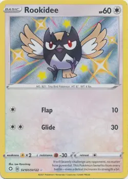 Rookidee SV101/SV122 Shiny Holo Rare Shining Fates Pokemon TCG - Image 1