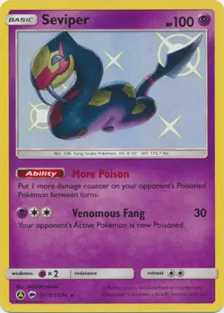 Holo Seviper SV15/SV94 Shiny Holo Rare Hidden Fates Pokemon TCG - Image 1