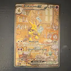 Pokemon Alakazam EX 201/165 Special Illustration Rare Full Art Holo Violet 151 - Image 1