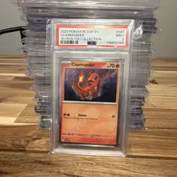 2023 POKEMON SV PROMO #047 CHARMANDER COSMOS HOLO PSA 9 SCARLET & VIOLET - Image 1