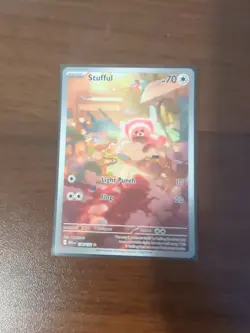 Pokemon TCG Mega Evolution Stufful Illustration Rare Card 154/132 - Image 1