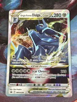 Pokemon TCG Origin Forme Dialga Vstar SWSH256 Promo Card - Image 1