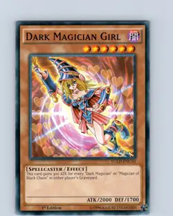 Yu-Gi-Oh TCG Dark Magician Girl YGLD-ENC10 1st Edition Common Card NM - Image 1