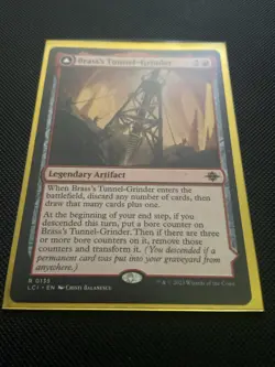 MTG Brass's Tunnel-Grinder The Lost Caverns of Ixalan Near Mint Foil Magic Card - Image 1