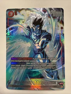 Son Gohan : Adolescence FB02-018 SR* Dragon Ball Card English Fusion NM - Image 1