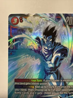 Son Gohan : Adolescence FB02-018 SR* Dragon Ball Card English Fusion NM - Image 2