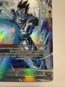 Son Gohan : Adolescence FB02-018 SR* Dragon Ball Card English Fusion NM - Image 4