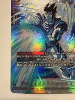 Son Gohan : Adolescence FB02-018 SR* Dragon Ball Card English Fusion NM - Image 5