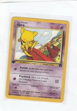 4x Abra 1st Edition Team Rocket 49/82 Pokemon Card Wotc Vintage - Image 1