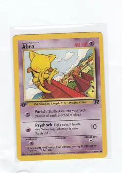 4x Abra 1st Edition Team Rocket 49/82 Pokemon Card Wotc Vintage - Image 3
