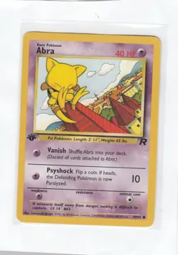 4x Abra 1st Edition Team Rocket 49/82 Pokemon Card Wotc Vintage - Image 5