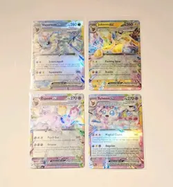 Vaporeon, Jolteon, Espeon, Sylveon Prismatic Evolutions Pokemon Card Lot NM - Image 1