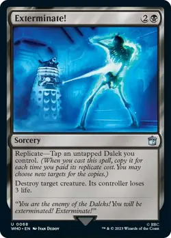 Exterminate! NM Doctor Who MTG Magic The Gathering Black English Card - Image 1